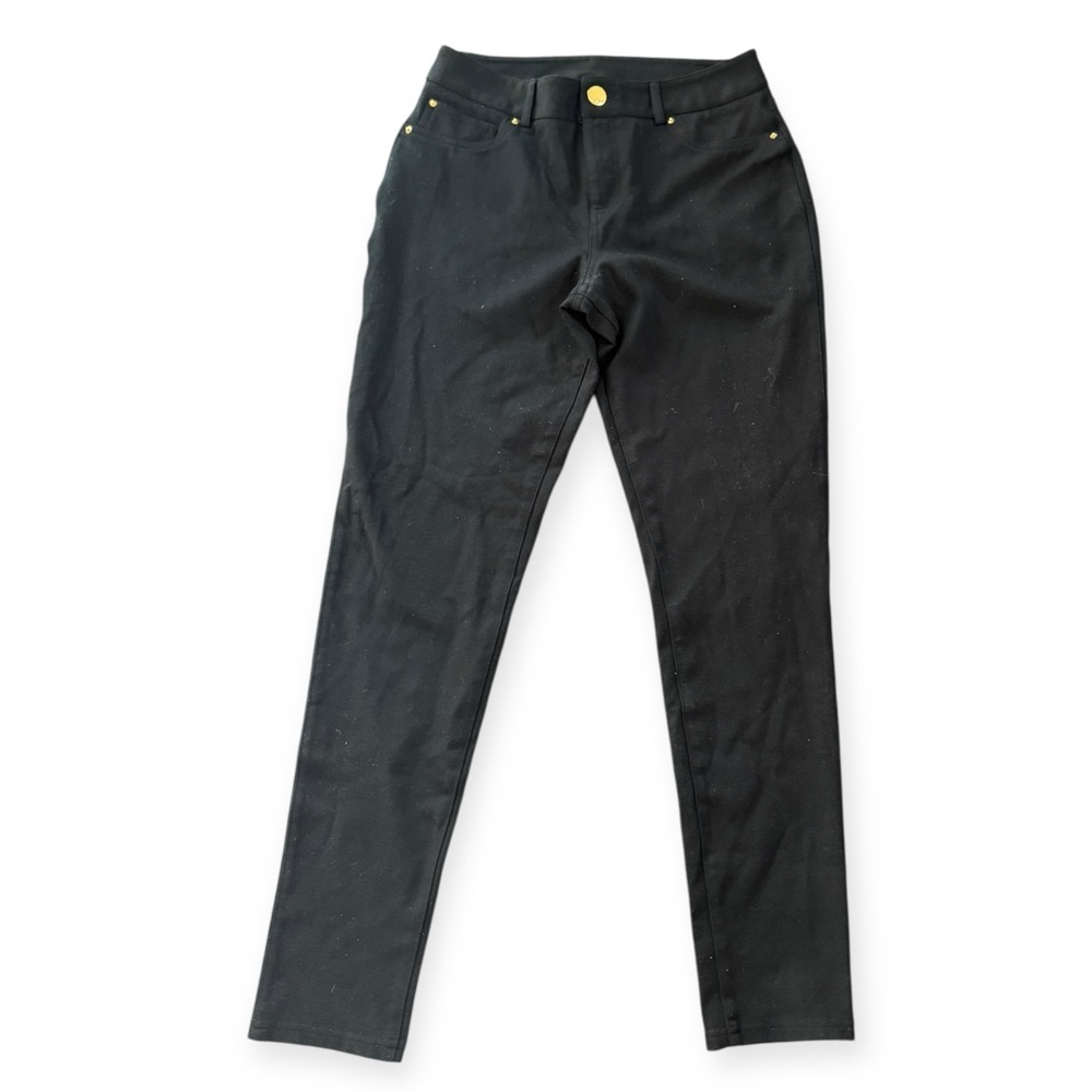 INC International Black Womens Pants skinny, stretch, zip front, sz 8